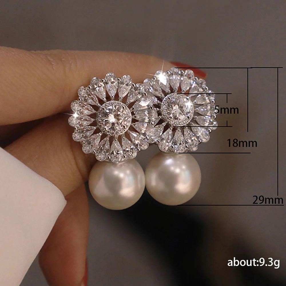 Huitan  Stud Earrings