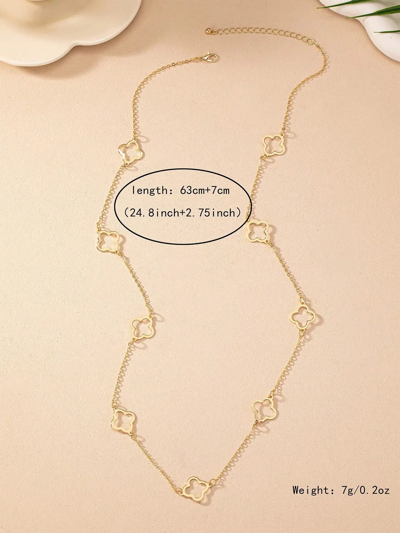 Gold Four  Necklace - Bijoux Art