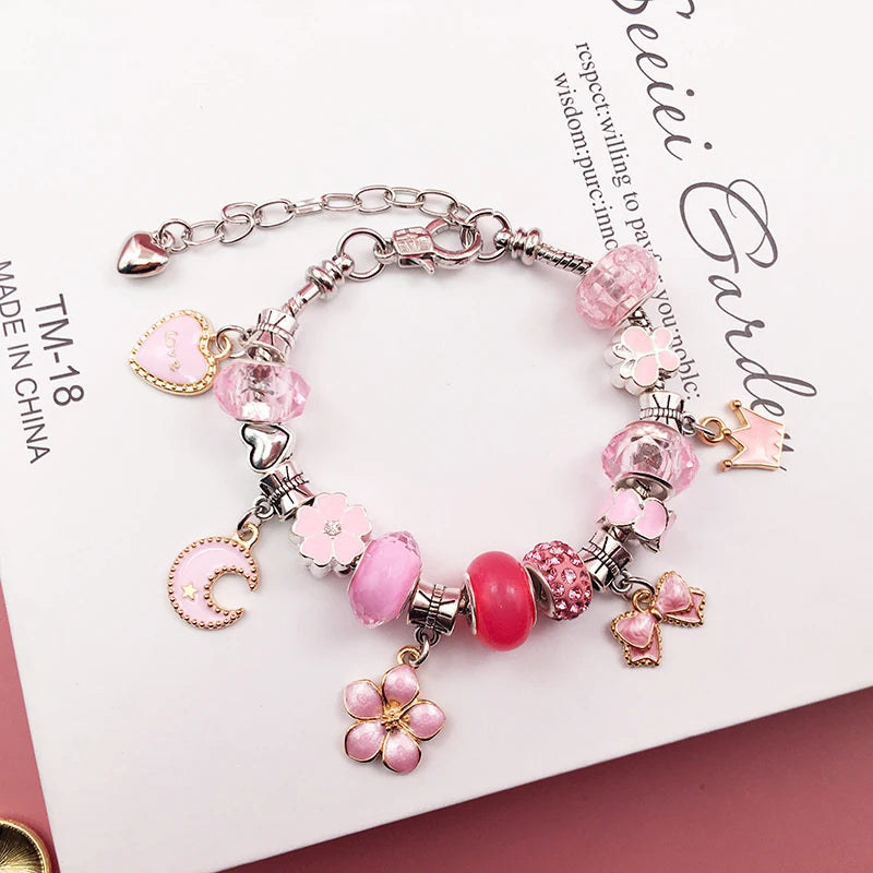 Charm Bracelet  for 6-12 Girls Birthday Christmas Gift sts - Bijoux Art