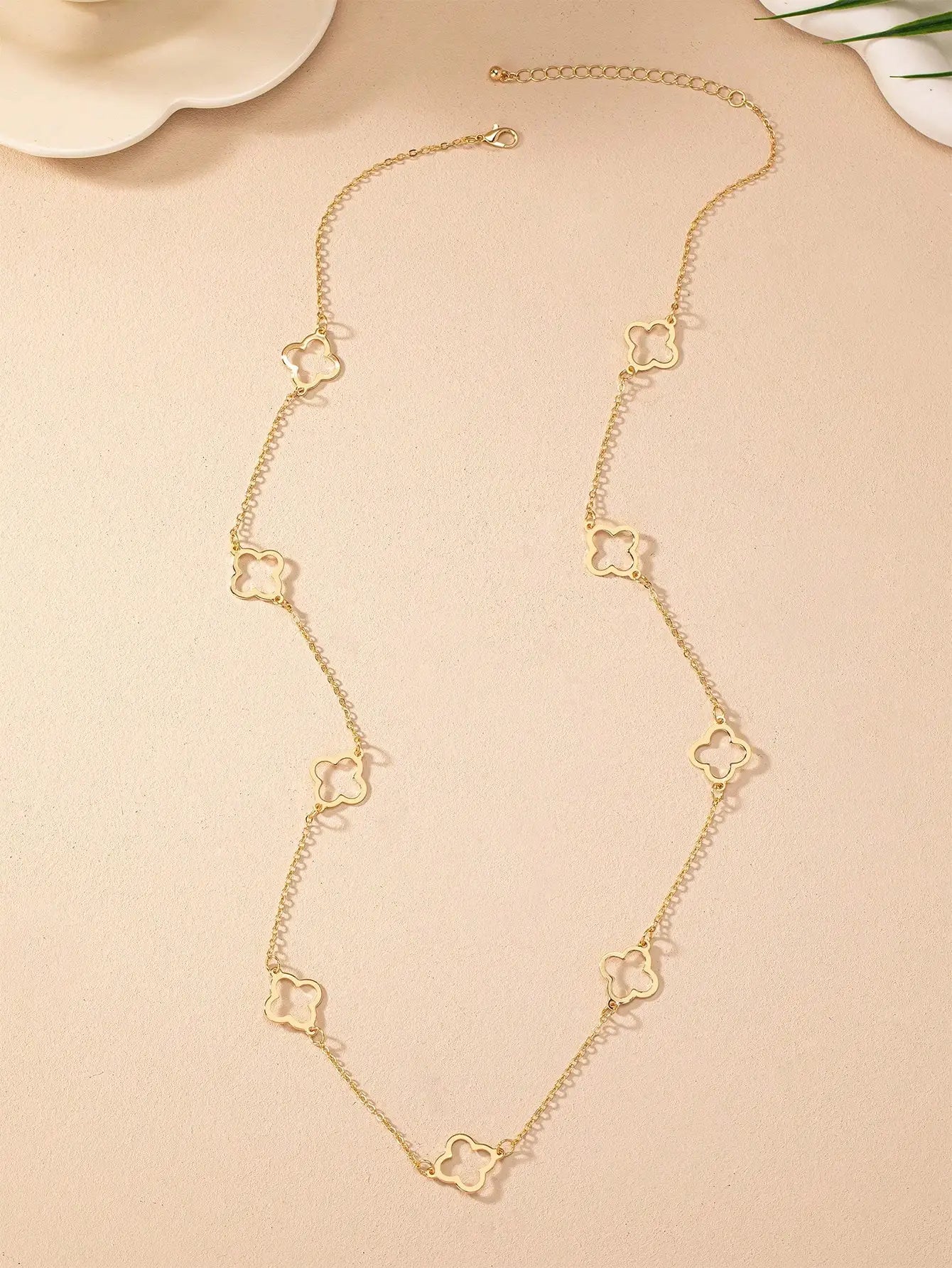 Gold Four  Necklace - Bijoux Art