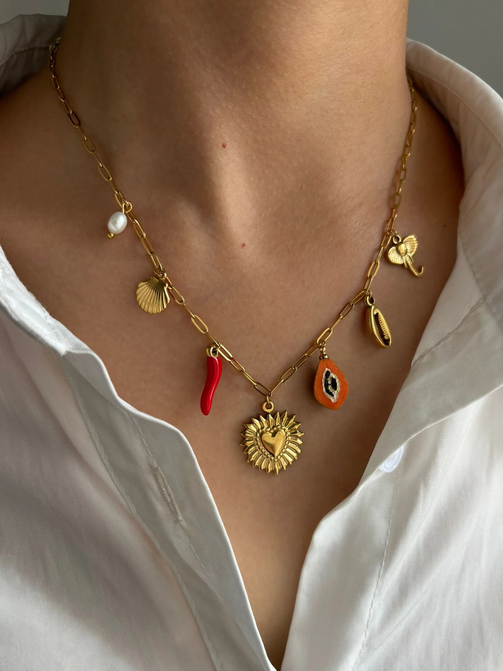 Boho  Gold  Necklace - Bijoux Art